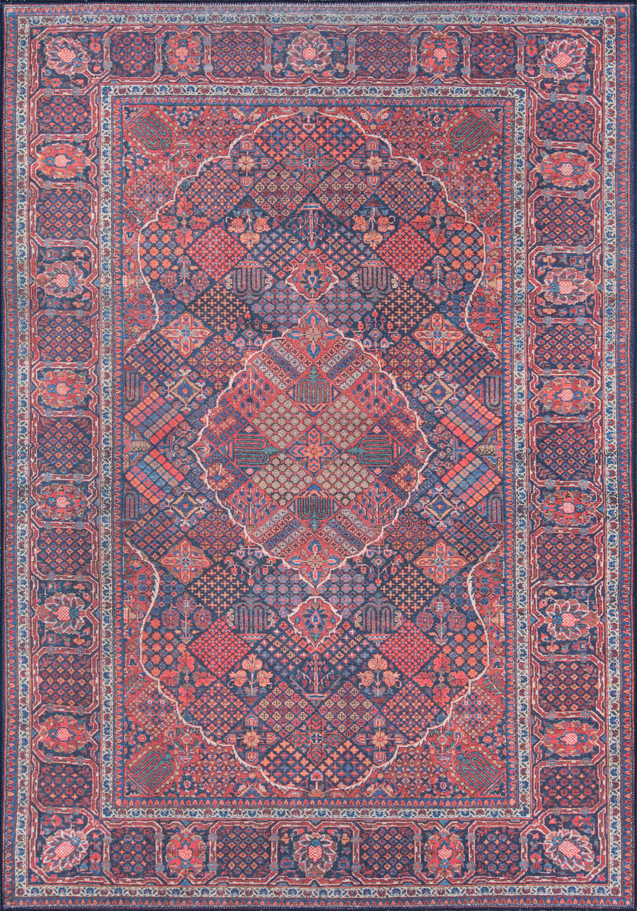 Navy Machine - Made Area Rug, Afshar AFS10 10' X 14'
