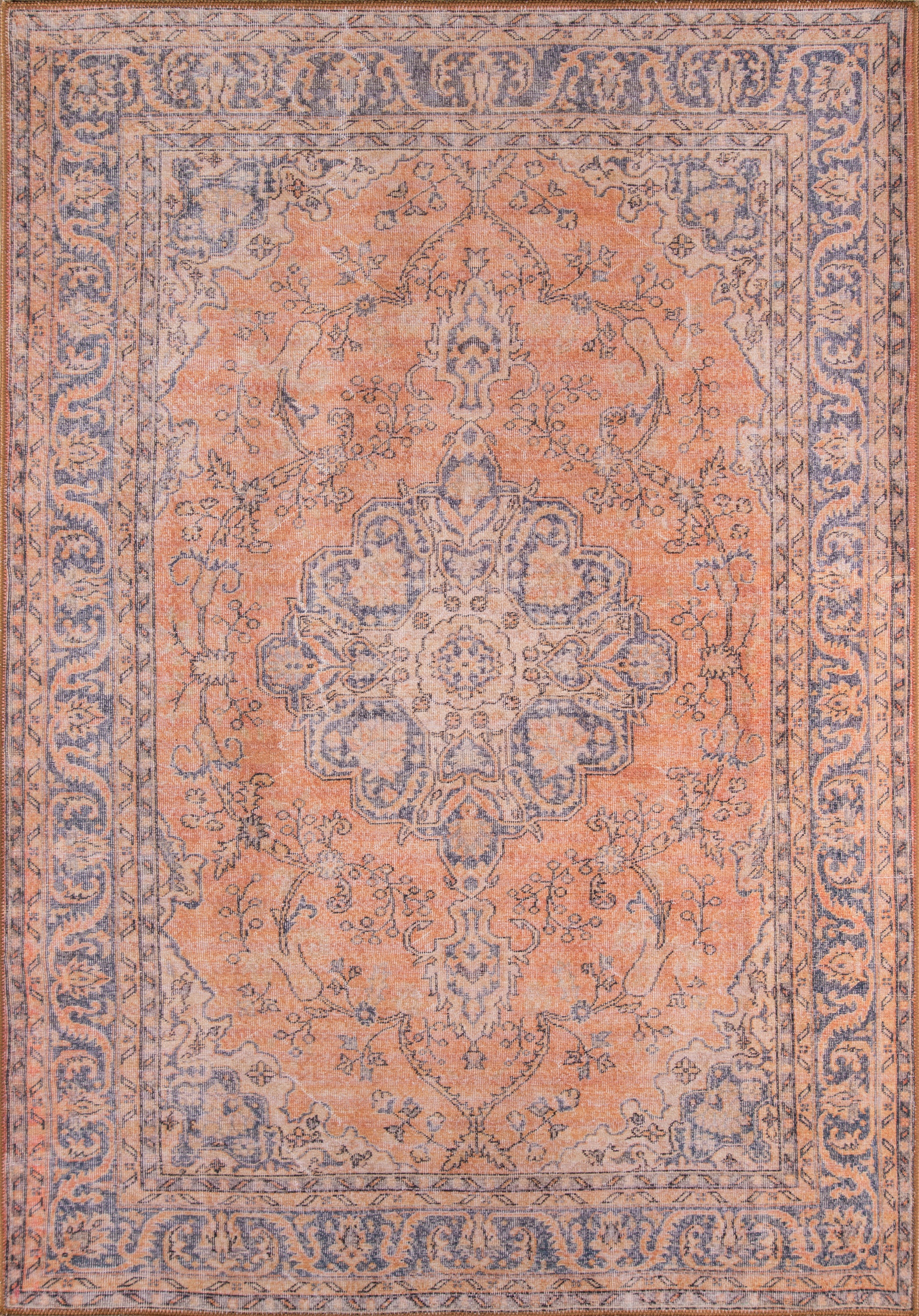 Copper Machine - Made Area Rug, Afshar AFS11 7'6" X 9'6"