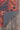 Red Medallion area rug 2' X 3' - corner detail and border