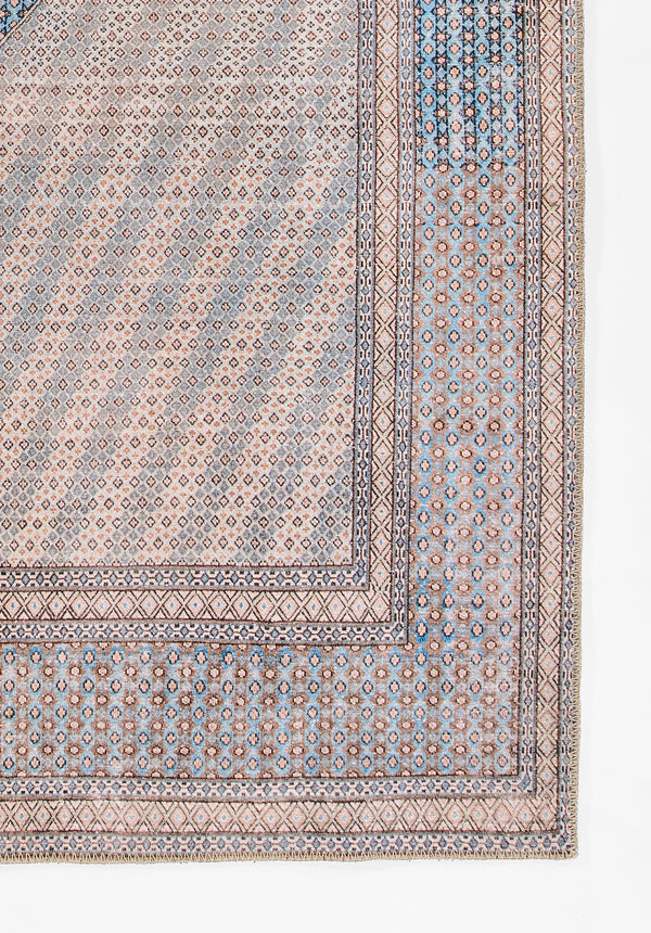 Blue Afshar Machine - Made Area Rug by Momeni, 2' X 3' lifestyle