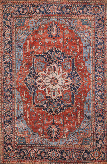 Afshar AFS37 Red Area Rug by Momeni - 3' X 5'