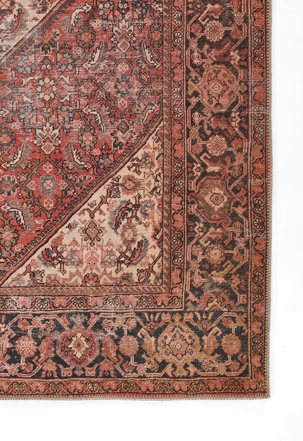 Machine Made Polyester Red Traditional Area Rug – 10' x 14' | Afshar by Momeni lifestyle