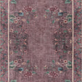 Purple Cotton area rug 10' X 14' - styled in a living room