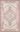 Pink Medallion area rug 2'3" X 7 - styled in a living room