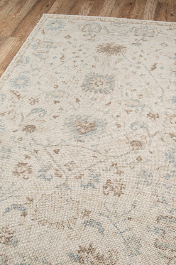 Machine Made Wool Beige Oriental Runner Rug – 2'3