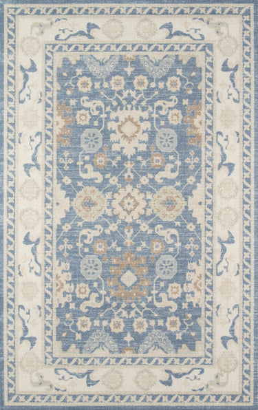 Momeni ANA-7 Area Rug, Light Blue 5'3" X 7'6"