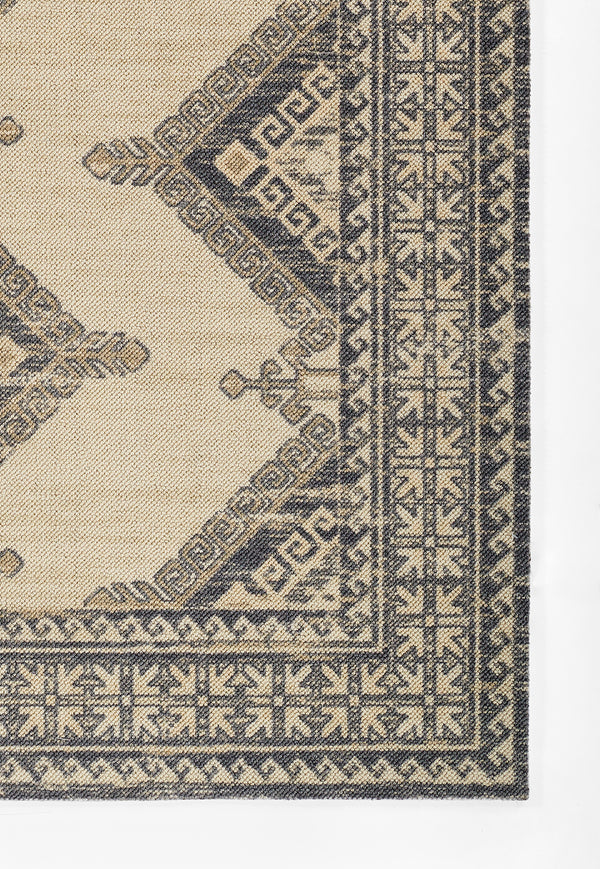 Machine Made Wool Black Traditional Area Rug – 3'3