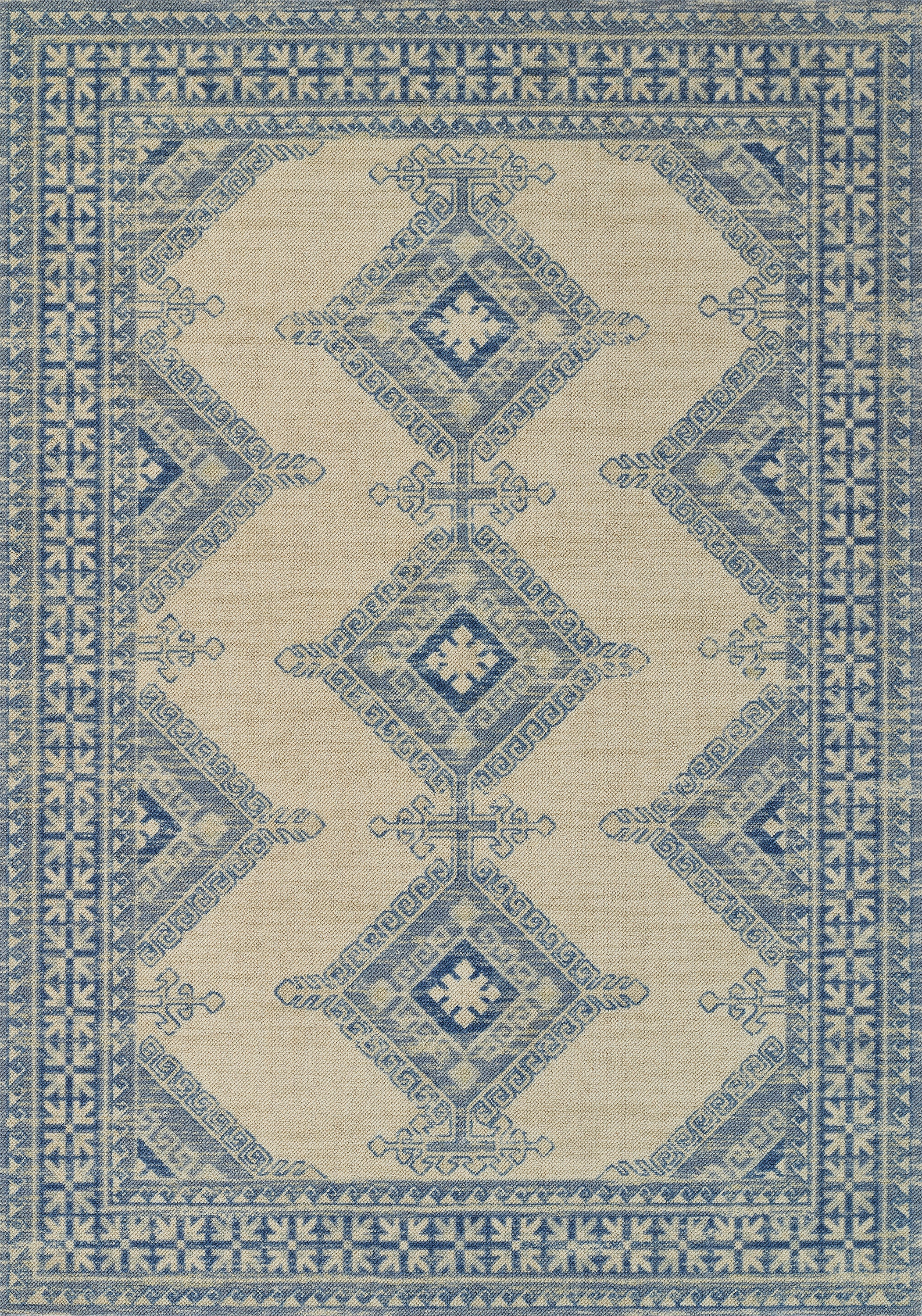 Senter Ivory Machine Rug Machine Made Wool Ivory Traditional Rug – | RugKnots