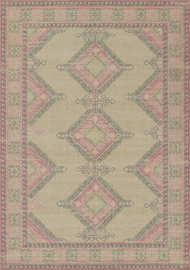 Momeni Anatolia ANA10 Pink Machine - Made Runner Rug, 2'3" X 7'6" Runner