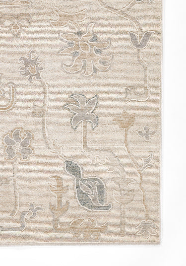 Grey area rug 100 5'3 - close-up of pattern and texture