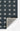 Blue Geometric area rug 5' X 8' - overhead flat lay view