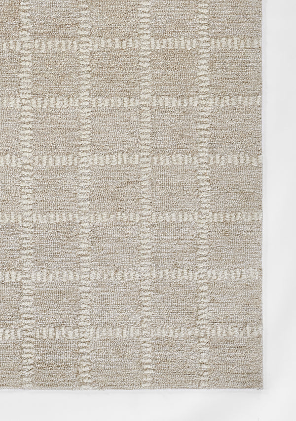 Hand Tufted Wool Beige Contemporary Runner Rug – 2'3