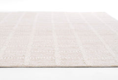 Archer ARC-3 Beige Wool Checkered Hand-Tufted Area Rug – Modern Geometric Design