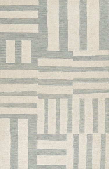 Momeni Archer 100% Wool Blue Area Rug, 3'6" X 5'6"