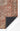 Red area rug 2 2'3 - overhead flat lay view