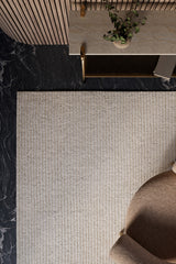 Asher ASH-1 Wool Handmade Area Rug – Fluted Pattern Contemporary Design