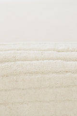 Asher ASH-1 Wool Handmade Area Rug – Fluted Pattern Contemporary Design