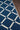 Navy area rug 2'3" X 4 - overhead flat lay view
