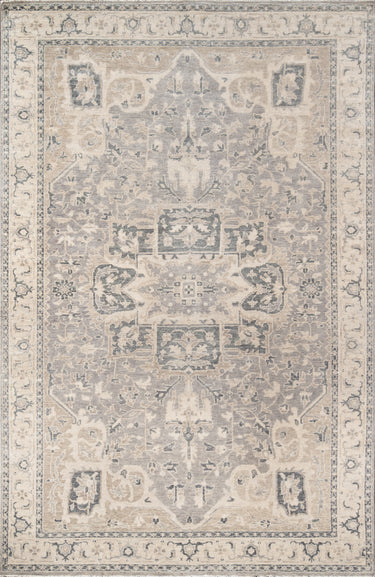 Momeni Grey Banaras Area Rug in 5'6" X 8'6" - BNR-4