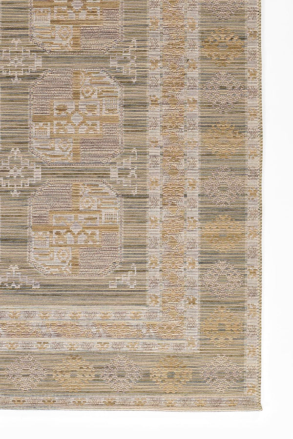 Machine Made Wool Beige Traditional Runner Rug – 2'7