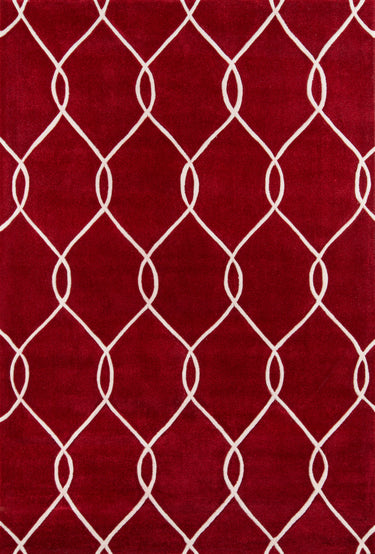 Red Bliss Hand - Tufted Area Rug by Momeni, 2' X 3'