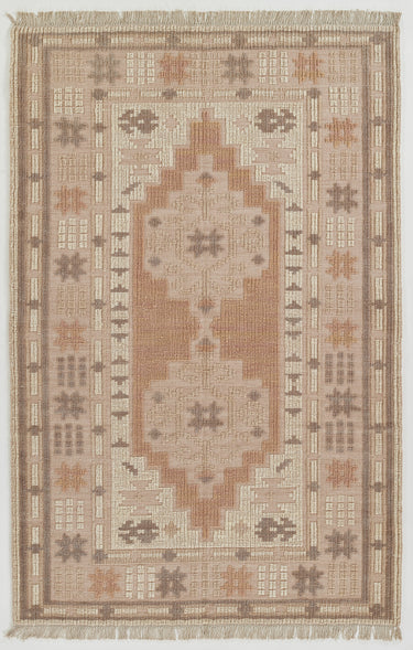 Momeni Bristol 90% Wool and 10% Cotton Blush Area Rug, 3'6" X 5'6"