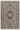 Blue Contemporary area rug 5' X 8' - styled in a living room