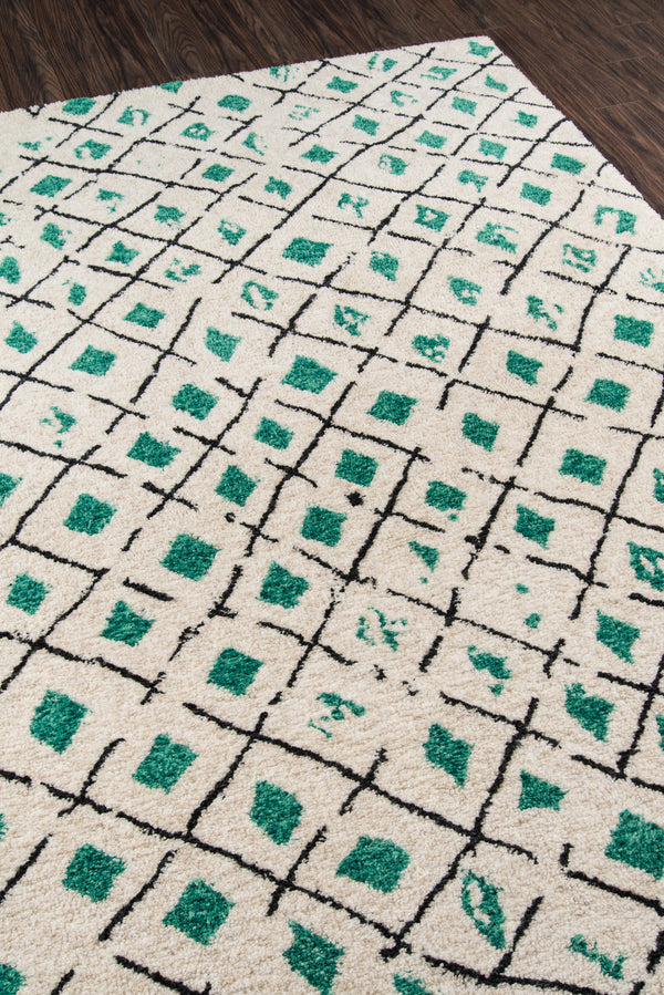 Green Bungalow Table Tufted Runner Rug, 2'3