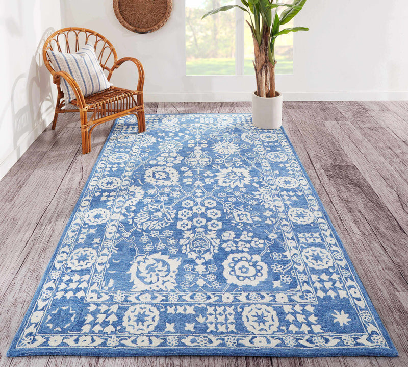 Blue Traditional Area Rug