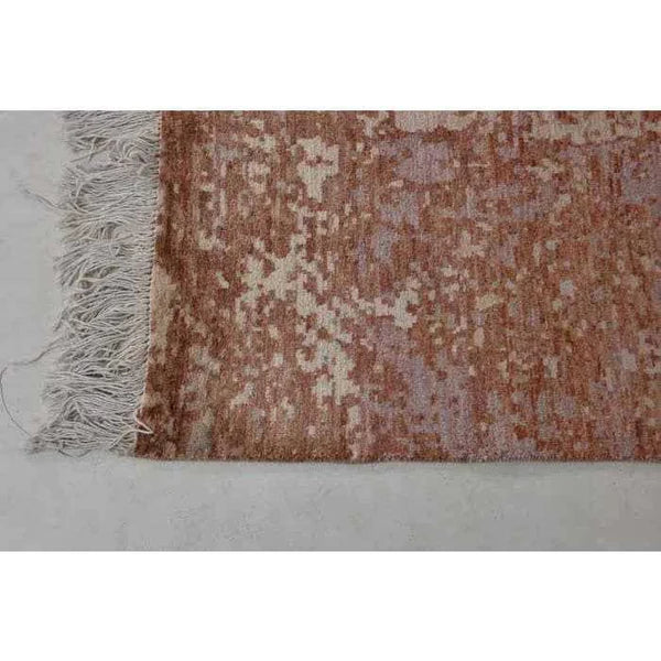Brown Wool & Silk Area Rug - AR1745