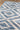 Blue Geometric area rug 2' X 3' - close-up of pattern and texture