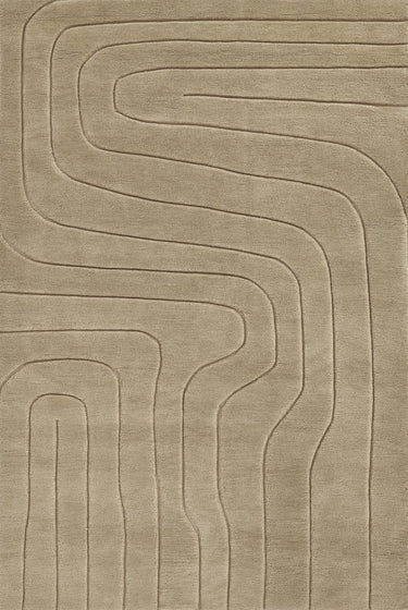 Momeni Canyon 100% Wool Neutral Area Rug, 8' X 10'