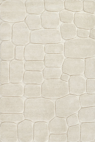 Momeni Canyon 100% Wool Ivory Area Rug, 8' X 10'