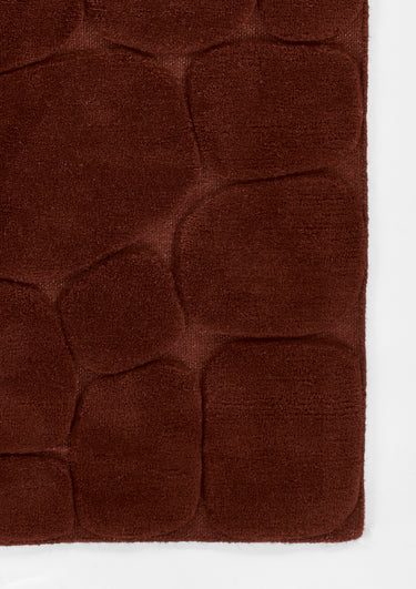 Natural Geometric area rug 8' X 10' - close-up of pattern and texture