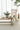 Wool area rug 10' X 14' - styled in a living room
