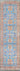 Blue Polyester area rug 2'3" X 7 - detail shot showing pile and weave