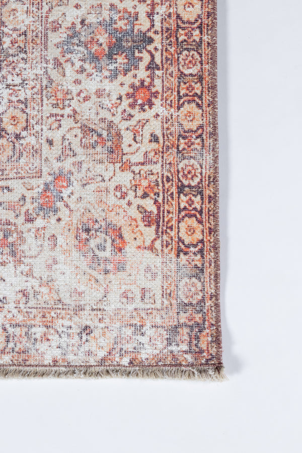Hand Knotted Polyester Red Oriental Area Rug – 7'6
