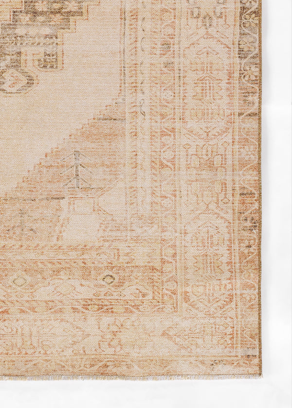 Hand Knotted Polyester Beige Traditional Area Rug – 7'6
