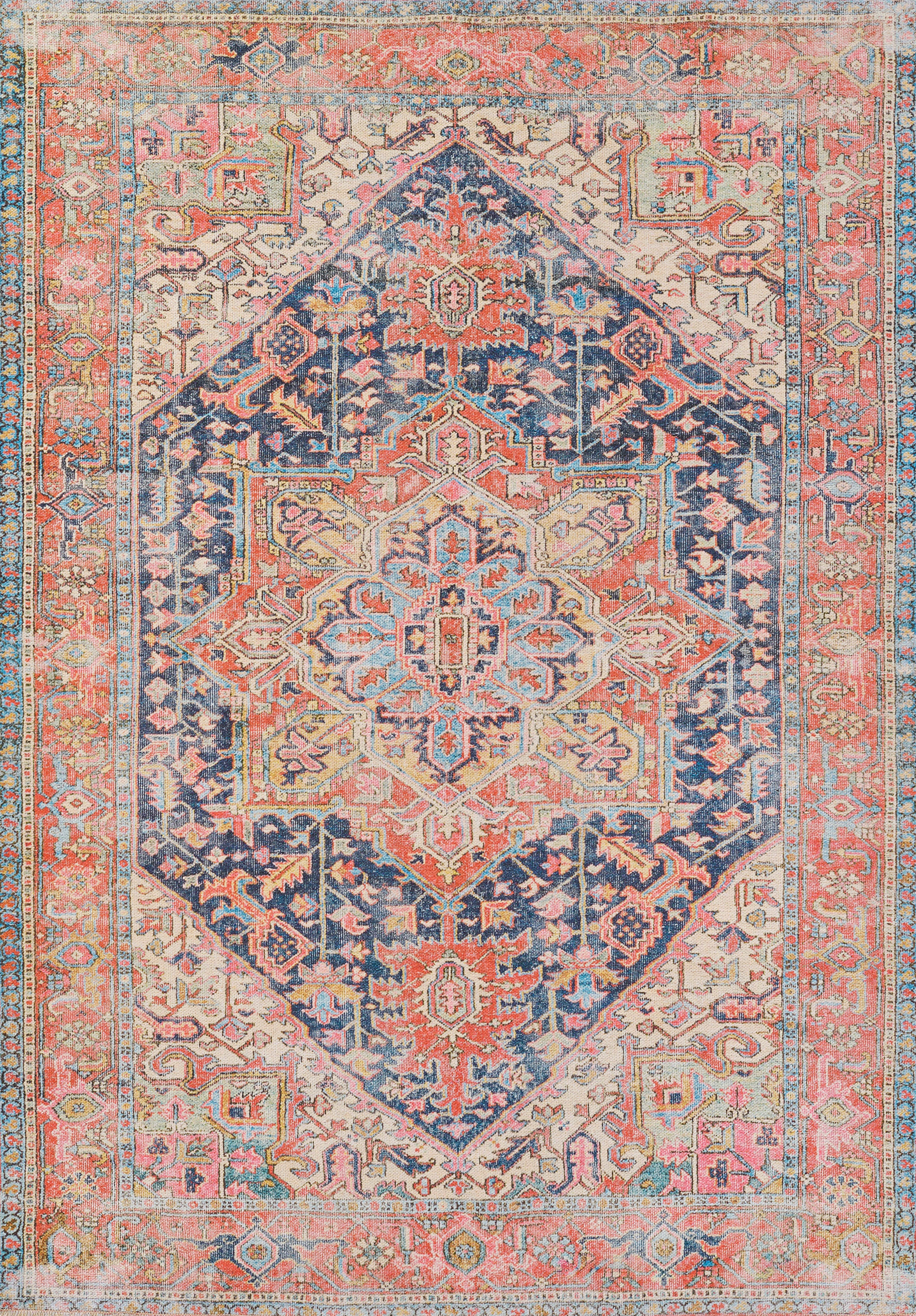 Momeni Chandler CHN10 Navy Machine - Made Area Rug, 9'6" X 12'6"