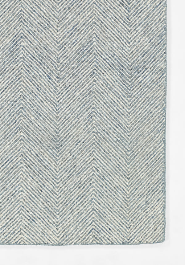 Hand Tufted Wool Blue Contemporary Area Rug – 3'6