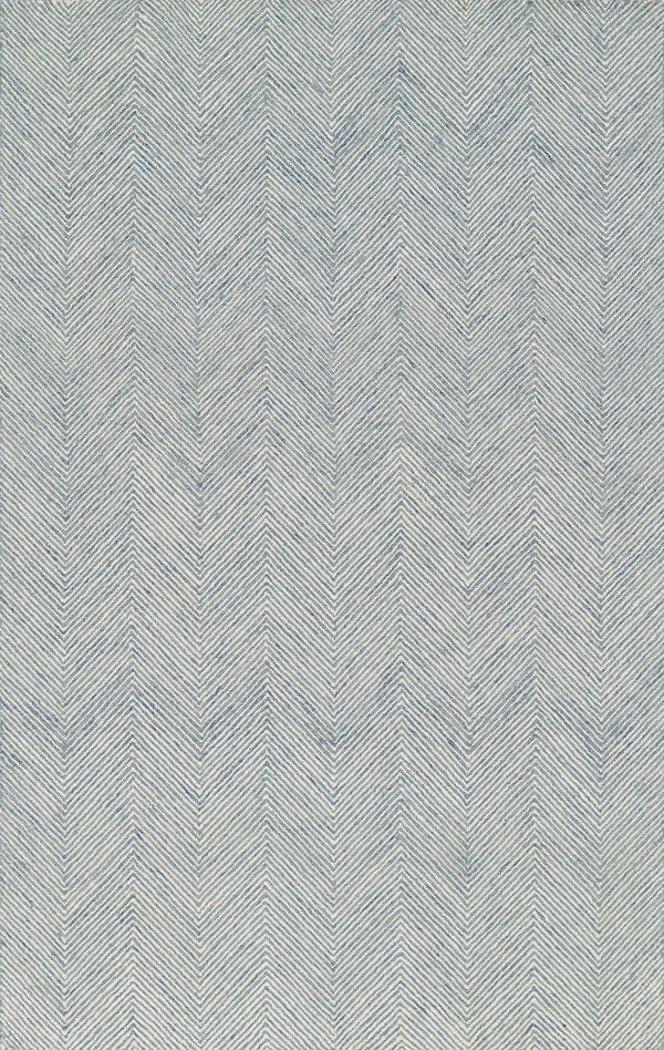 Momeni Charles CHR-1 Blue Hand - Tufted Area Rug, 5' X 8'