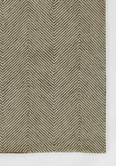 Green area rug 5' X 8' - close-up of pattern and texture