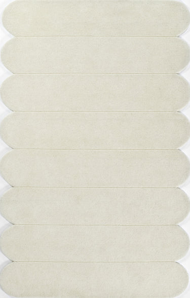 Momeni Claude 100% Wool Ivory Area Rug, 5' X 8'