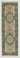 Green Medallion area rug 2' X 3' - detail shot showing pile and weave