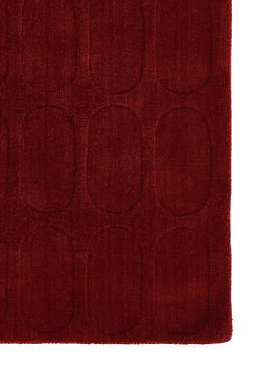 Purple Contemporary area rug 7'10" X 10 - close-up of pattern and texture
