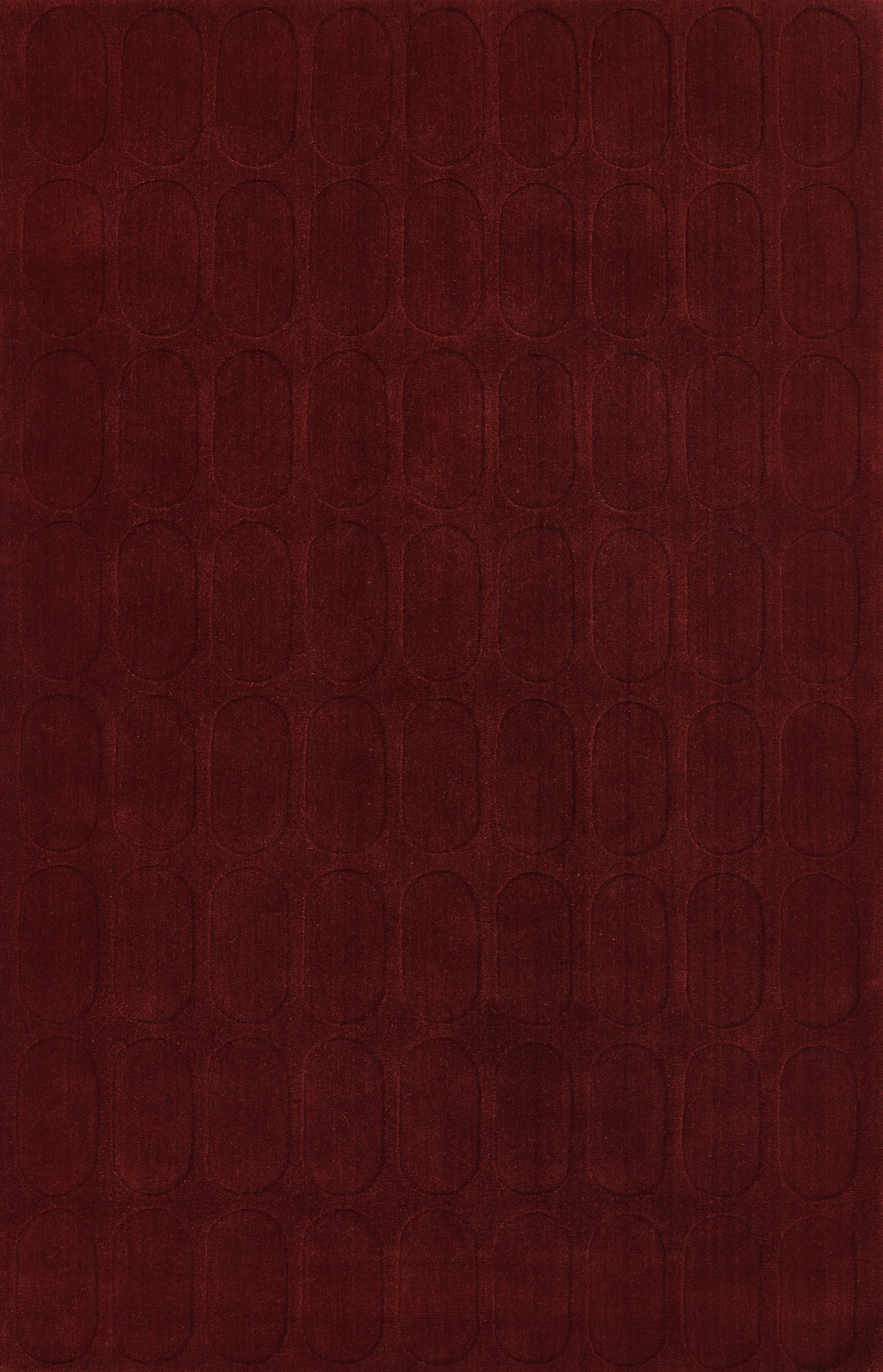 Contour CON-2 Burgundy Runner Rug by Momeni - 2'3" X 8' Runner
