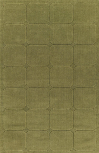 Green Hand Loomed Area Rug, Contour CON-6 9' X 12'