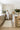 Ivory Wool area rug 10' X 14' - styled in a living room