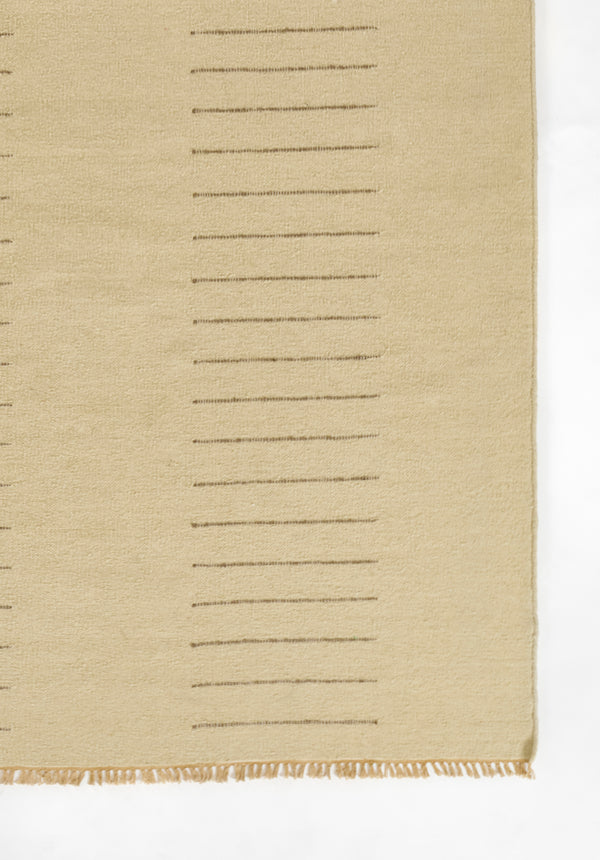 Corfu Rectangle Area Rug - Ivory Wool Blend, 10' X 14' lifestyle