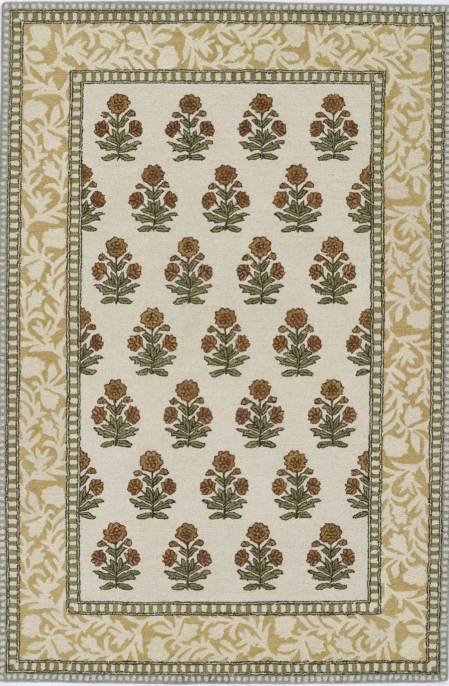 Cotswold Gold Area Rug - COT-5 Hand - Tufted, 2' X 3'